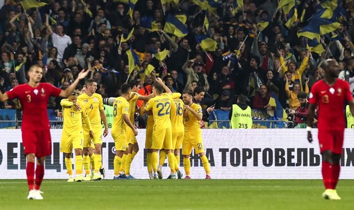 ยูเครน ฟอร์มเฉียบ เปิดรังเชือด โปรตุเกส 2-1 ตีตั๋วลุยยูโร 2020