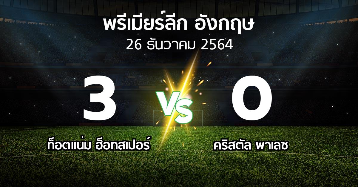 ผลบอล : สเปอร์ส vs คริสตัล พาเลซ (พรีเมียร์ลีก 2021-2022)