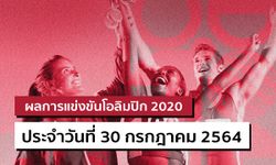 สรุปผลการแข่งขันกีฬาโอลิมปิก 2020 ประจำวันที่ 30 กรกฎาคม 2564