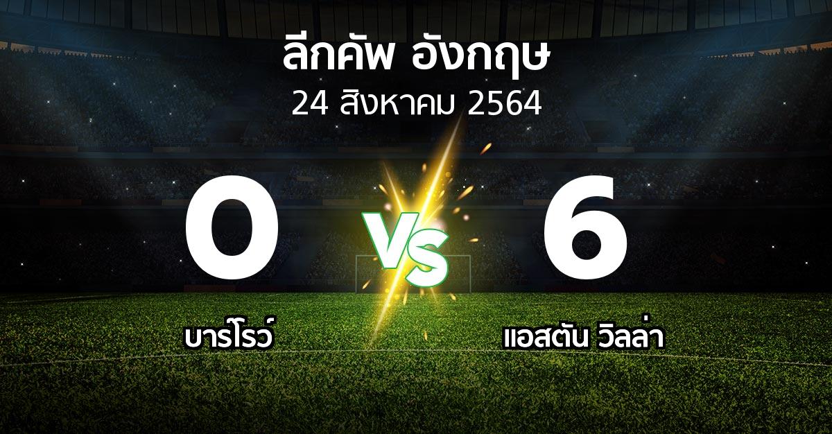 ผลบอล : บาร์โรว์ vs แอสตัน วิลล่า (ลีกคัพ 2021-2022)