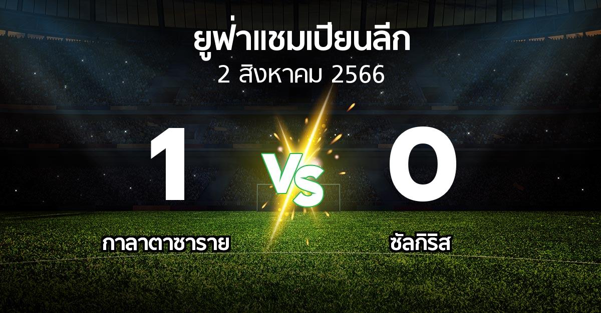 ผลบอล : กาลาตาซาราย vs ซัลกิริส (ยูฟ่า แชมเปียนส์ลีก 2023-2024)
