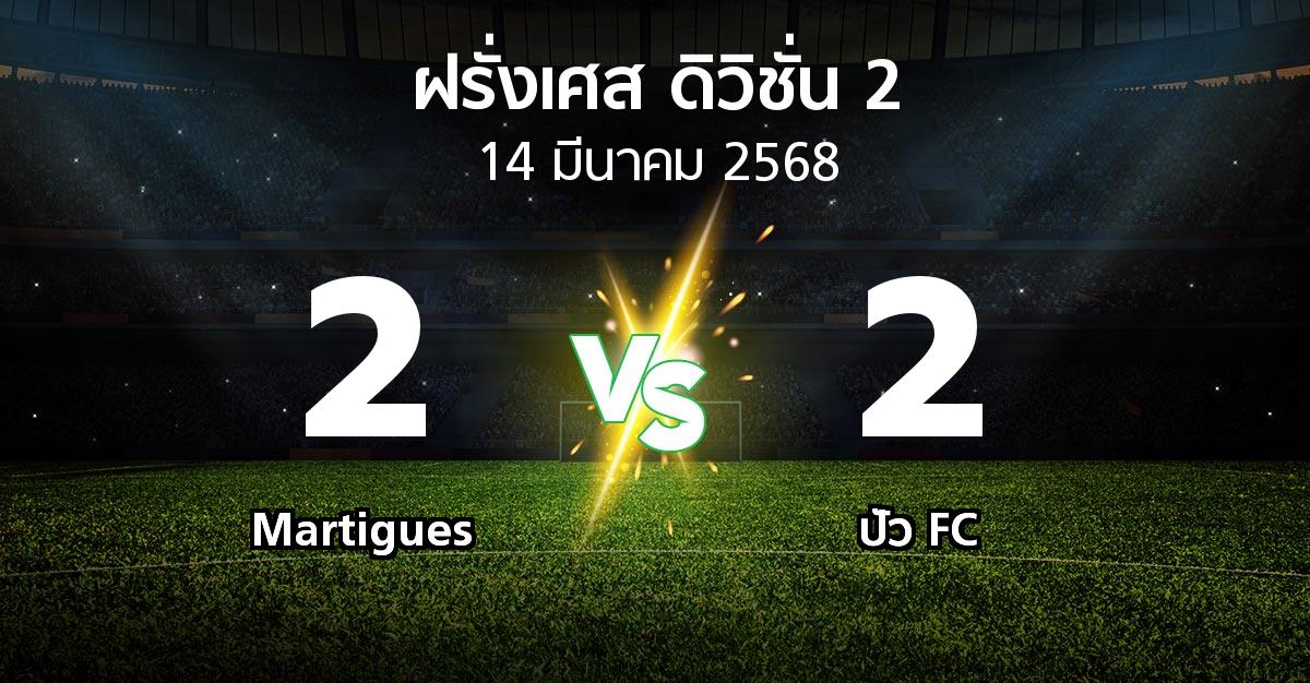 ผลบอล : Martigues vs ปัว FC (ฝรั่งเศส-ดิวิชั่น-2 2024-2025)