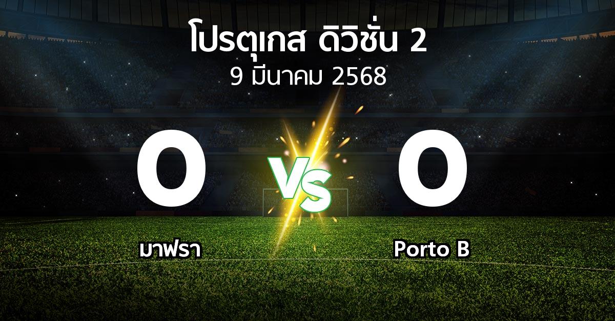 ผลบอล : มาฟรา vs Porto B (โปรตุเกส-ดิวิชั่น-2 2024-2025)