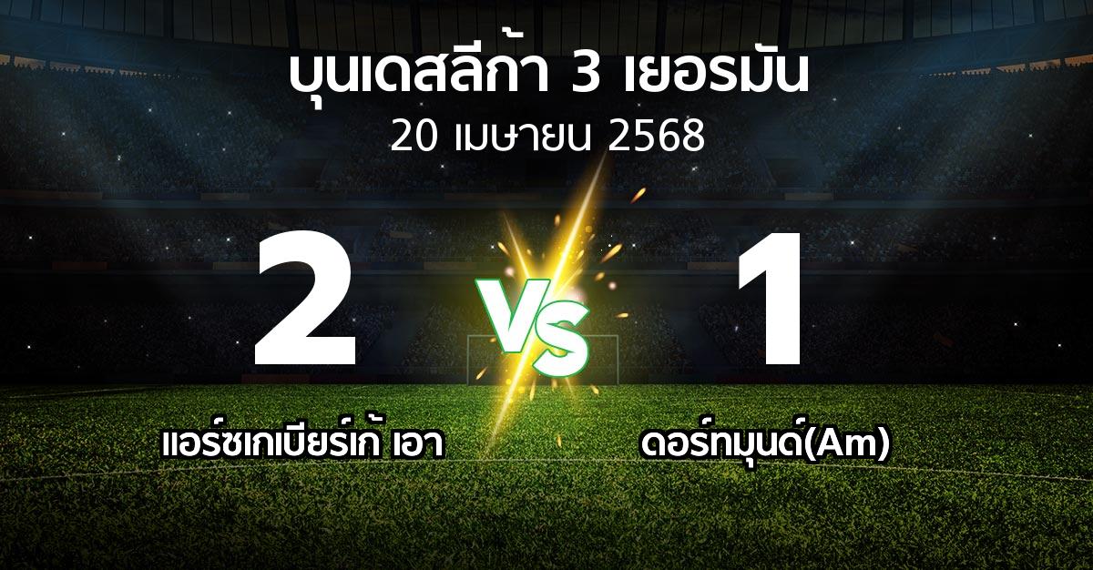 ผลบอล : แอร์ซเกเบียร์เก้ เอา vs ดอร์ทมุนด์(Am) (บุนเดสลีก้า-3-เยอรมัน 2024-2025)