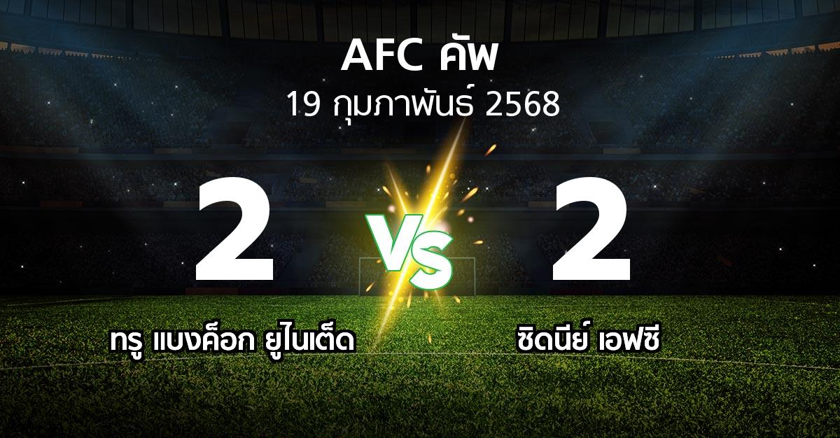 ผลบอล : ทรู แบงค็อก ยูไนเต็ด vs ซิดนีย์ เอฟซี (เอเอฟซีคัพ 2024-2025)