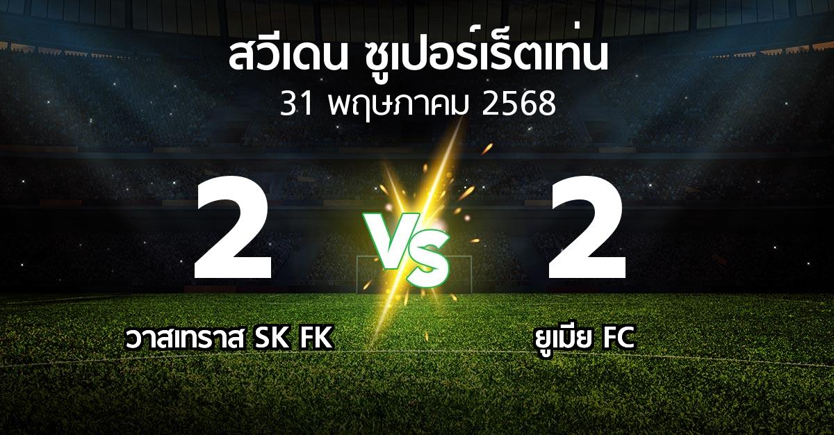ผลบอล : วาสเทราส SK FK vs ยูเมีย FC (สวีเดน-ซูเปอร์เร็ตเท่น 2025)