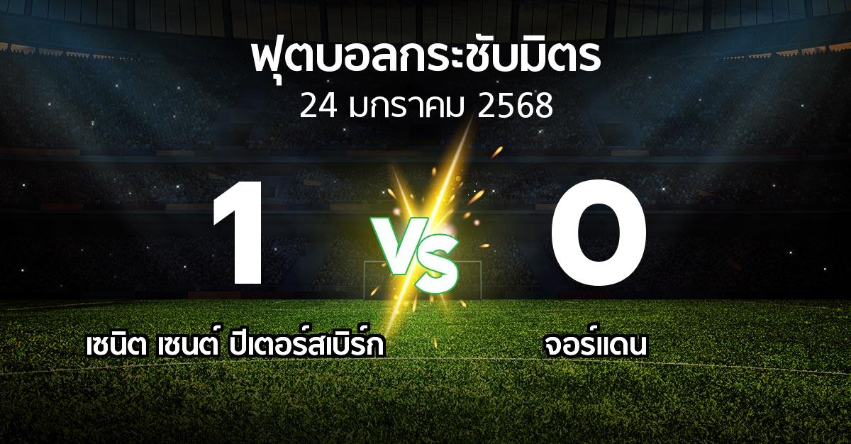 โปรแกรมบอล : เซนิต เซนต์ ปีเตอร์สเบิร์ก vs จอร์แดน (ฟุตบอลกระชับมิตร)