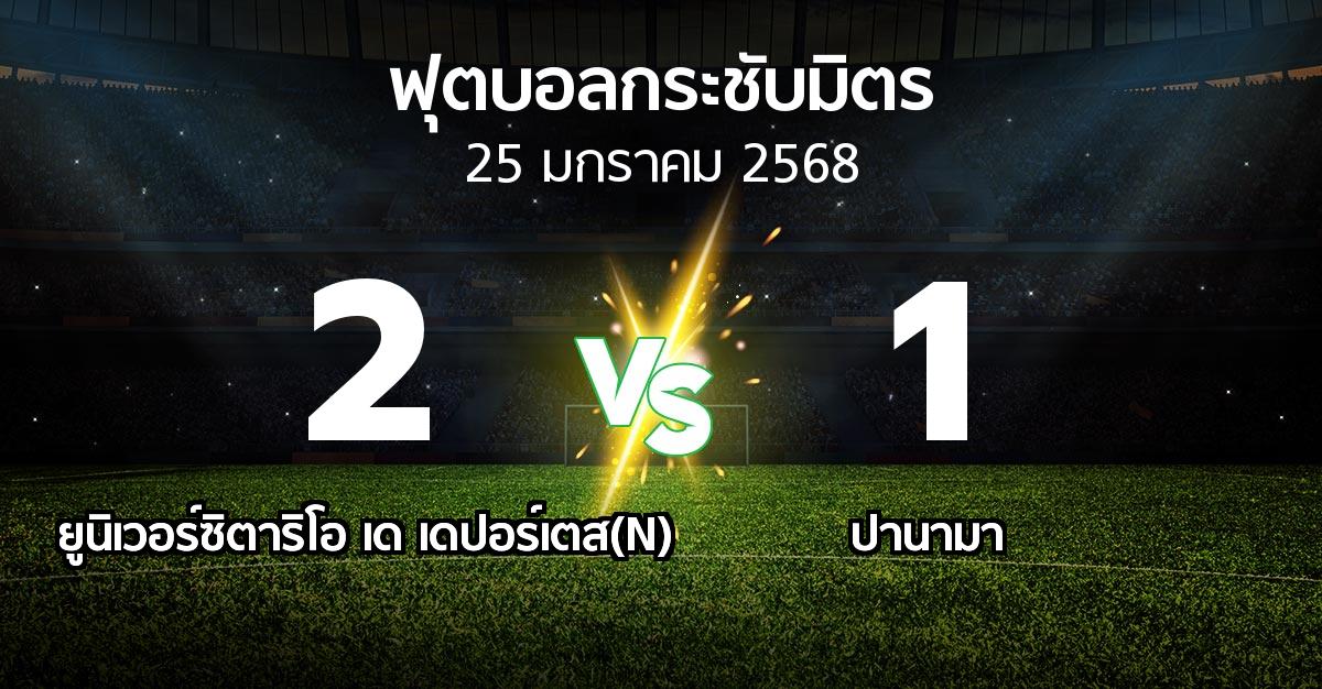 โปรแกรมบอล : ยูนิเวอร์ซิตาริโอ เด เดปอร์เตส(N) vs ปานามา (ฟุตบอลกระชับมิตร)