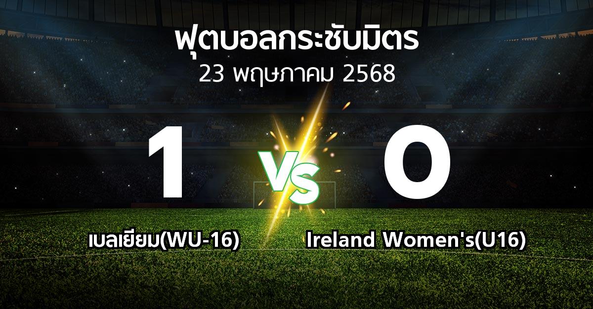 โปรแกรมบอล : เบลเยียม(WU-16) vs Ireland Women's(U16) (ฟุตบอลกระชับมิตร)