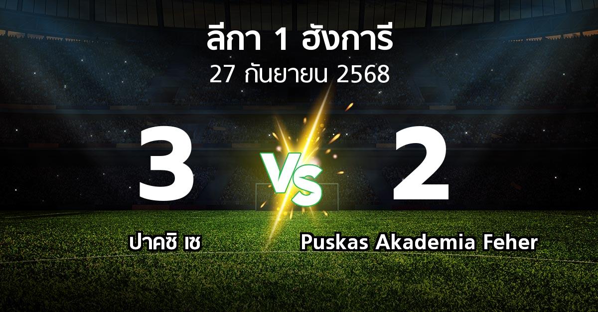 ผลบอล : ปาคซิ เซ vs Puskas Akademia Feher (ลีกา-1-ฮังการี 2025-2026)