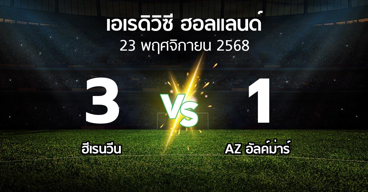 ผลบอล : ฮีเรนวีน vs AZ อัลค์ม่าร์ (เอเรดิวิซี่ ฮอลแลนด์ 2025-2026)