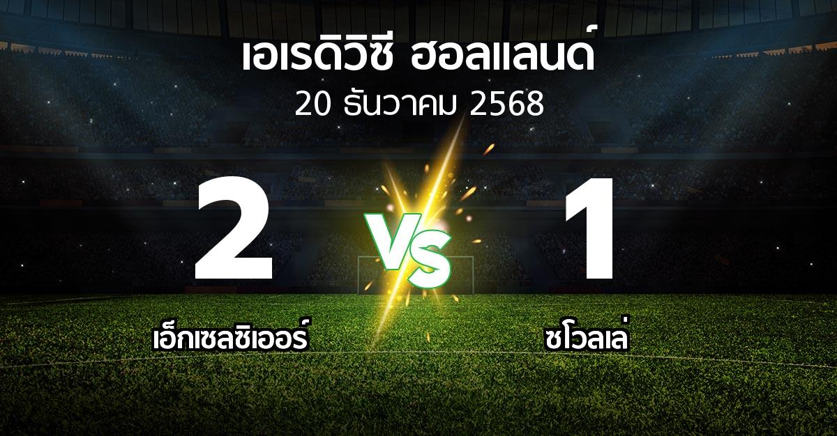 ผลบอล : เอ็กเซลซิเออร์ vs ซโวลเล่ (เอเรดิวิซี่ ฮอลแลนด์ 2025-2026)