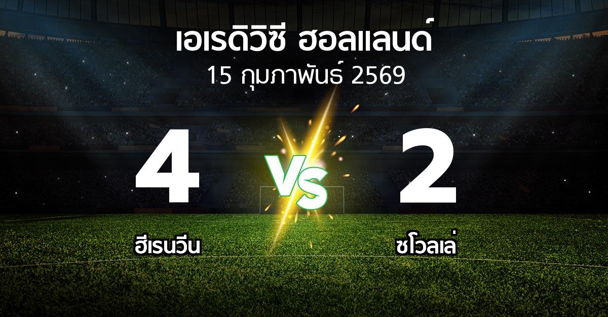 ผลบอล : ฮีเรนวีน vs ซโวลเล่ (เอเรดิวิซี่ ฮอลแลนด์ 2025-2026)