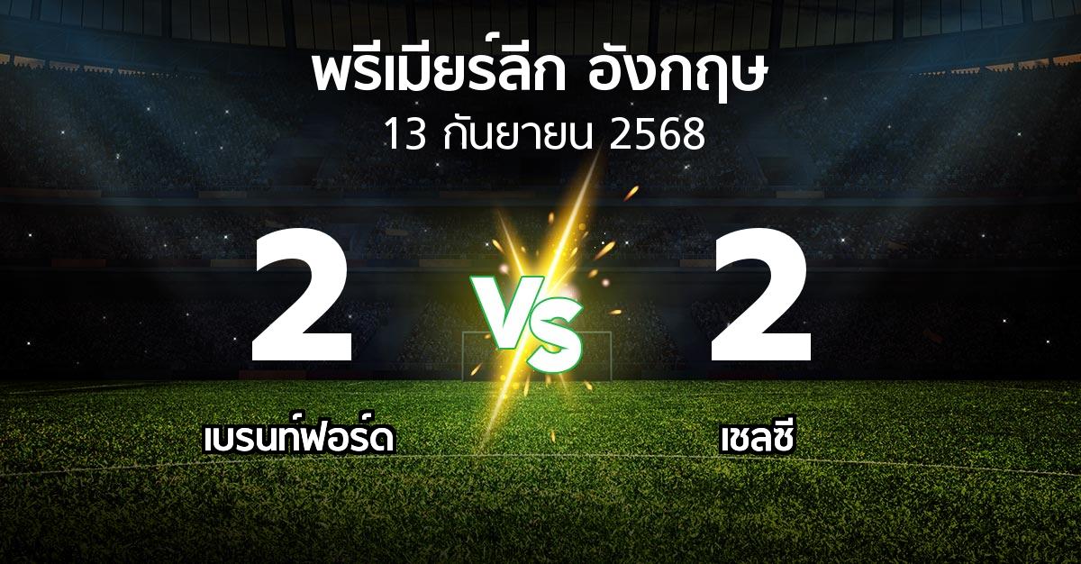 ผลบอล : เบรนท์ฟอร์ด vs เชลซี (พรีเมียร์ลีก 2025-2026)
