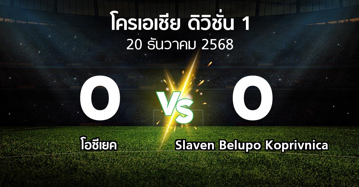 ผลบอล : โอซีเยค vs Slaven Belupo Koprivnica (โครเอเชีย-ดิวิชั่น-1 2025-2026)