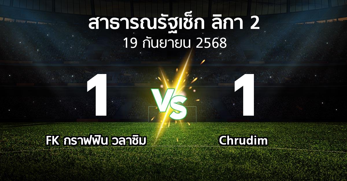 ผลบอล : FK กราฟฟิน วลาซิม vs Chrudim (สาธารณรัฐเช็ก-ลิกา-2 2025-2026)