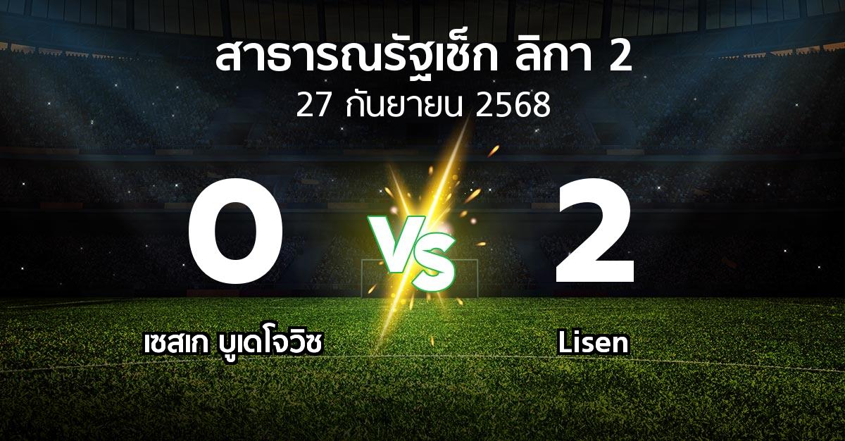 ผลบอล : เซสเก บูเดโจวิซ vs Lisen (สาธารณรัฐเช็ก-ลิกา-2 2025-2026)