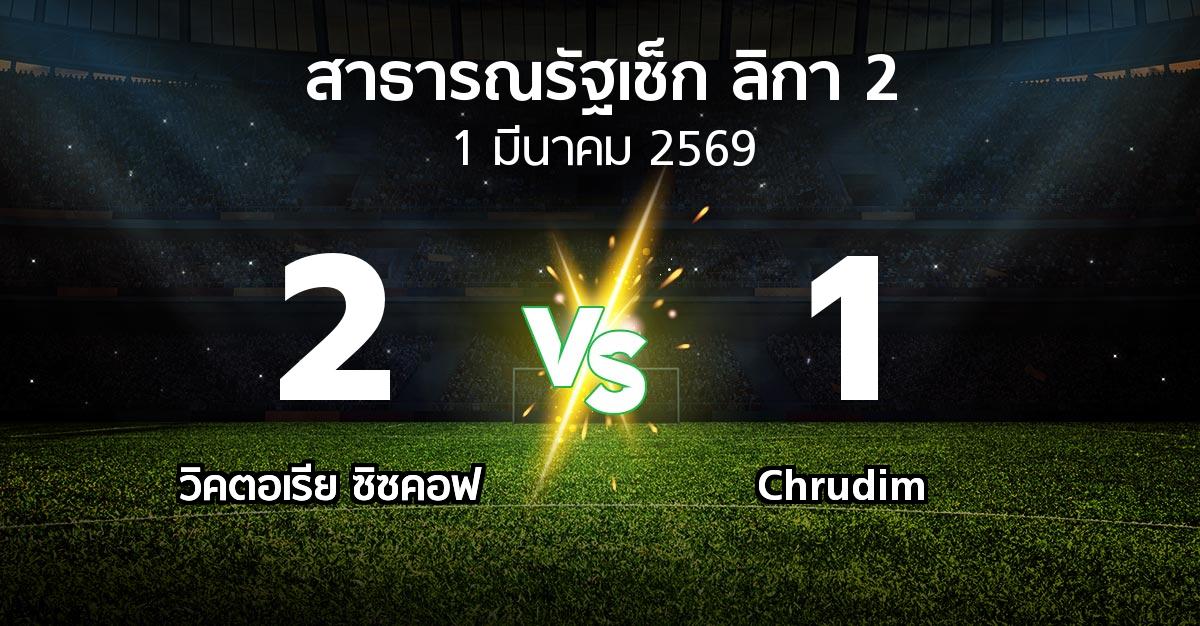 ผลบอล : วิคตอเรีย ซิซคอฟ vs Chrudim (สาธารณรัฐเช็ก-ลิกา-2 2025-2026)