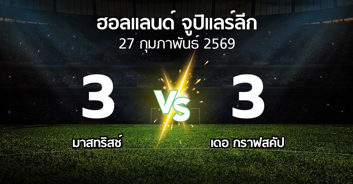 ผลบอล : เอ็มวีวี vs เดอ กราฟสคัป (ฮอลแลนด์-จูปิแลร์ลีก 2025-2026)
