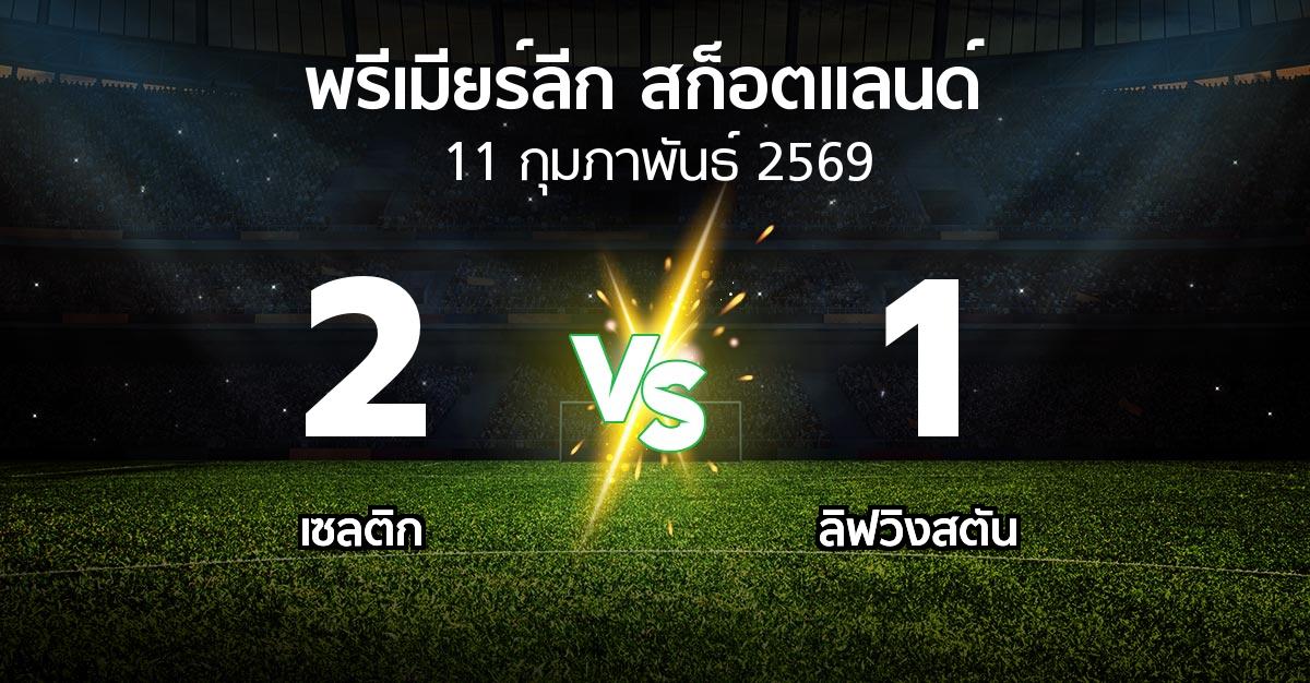 ผลบอล : เซลติก vs ลิฟวิงสตัน (สก็อตติชพรีเมียร์ลีก 2025-2026)