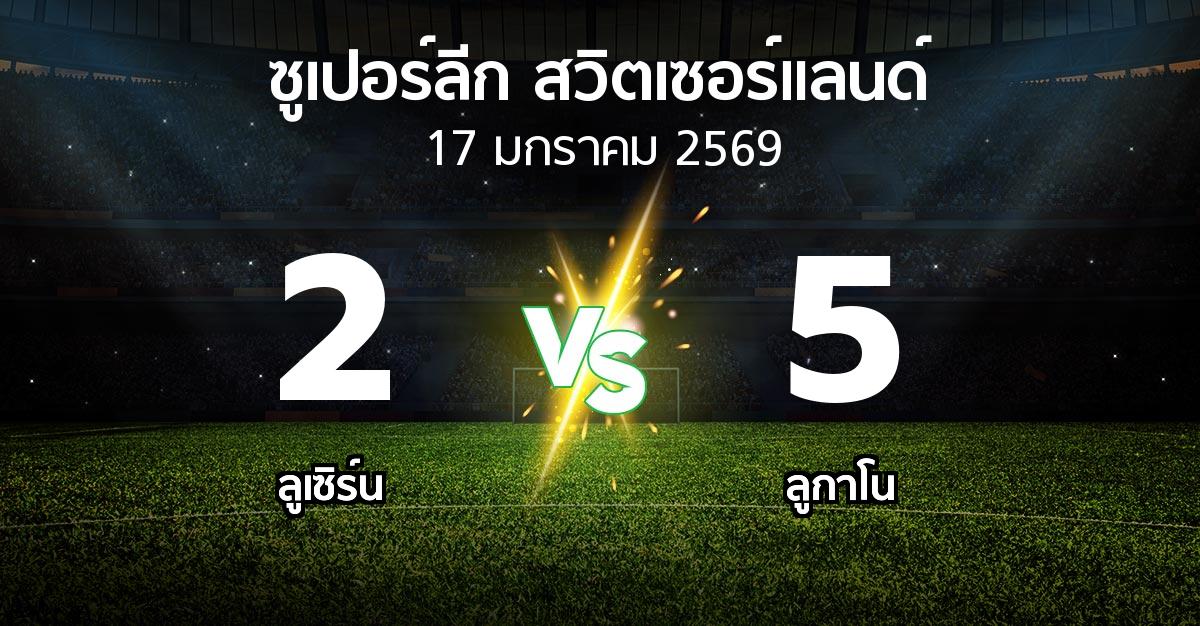ผลบอล : ลูเซิร์น vs ลูกาโน (ซูเปอร์ลีก-สวิตเซอร์แลนด์ 2025-2026)