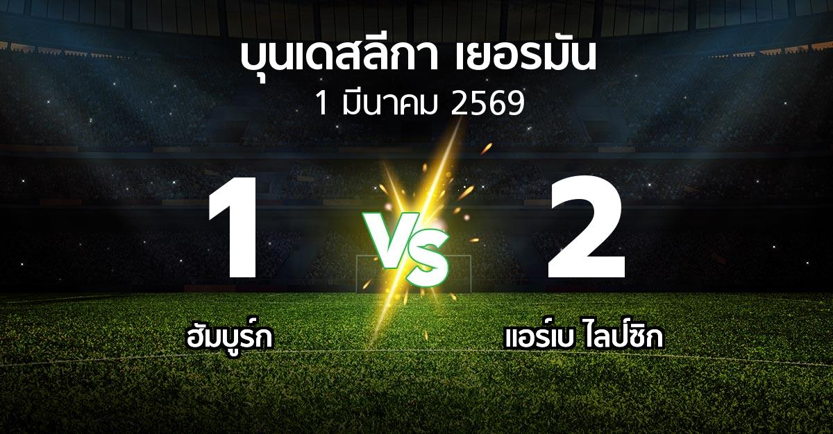 ผลบอล : ฮัมบูร์ก vs แอร์เบ ไลป์ซิก (บุนเดสลีกา 2025-2026)