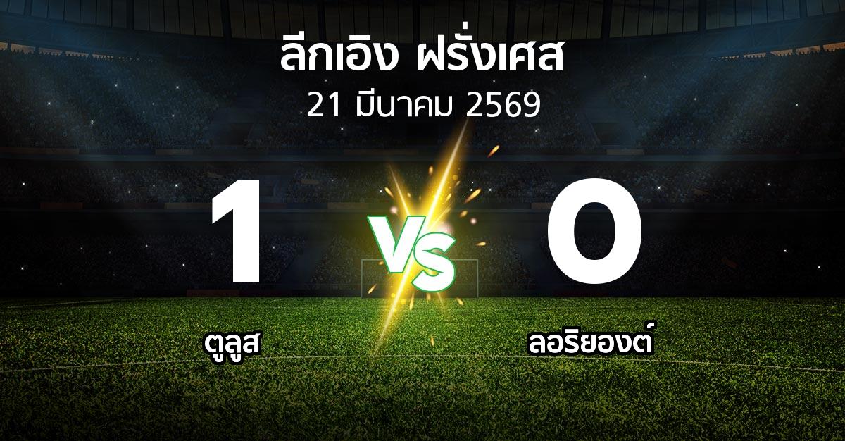 ผลบอล : ตูลูส vs ลอริยองต์ (ลีกเอิง 2025-2026)