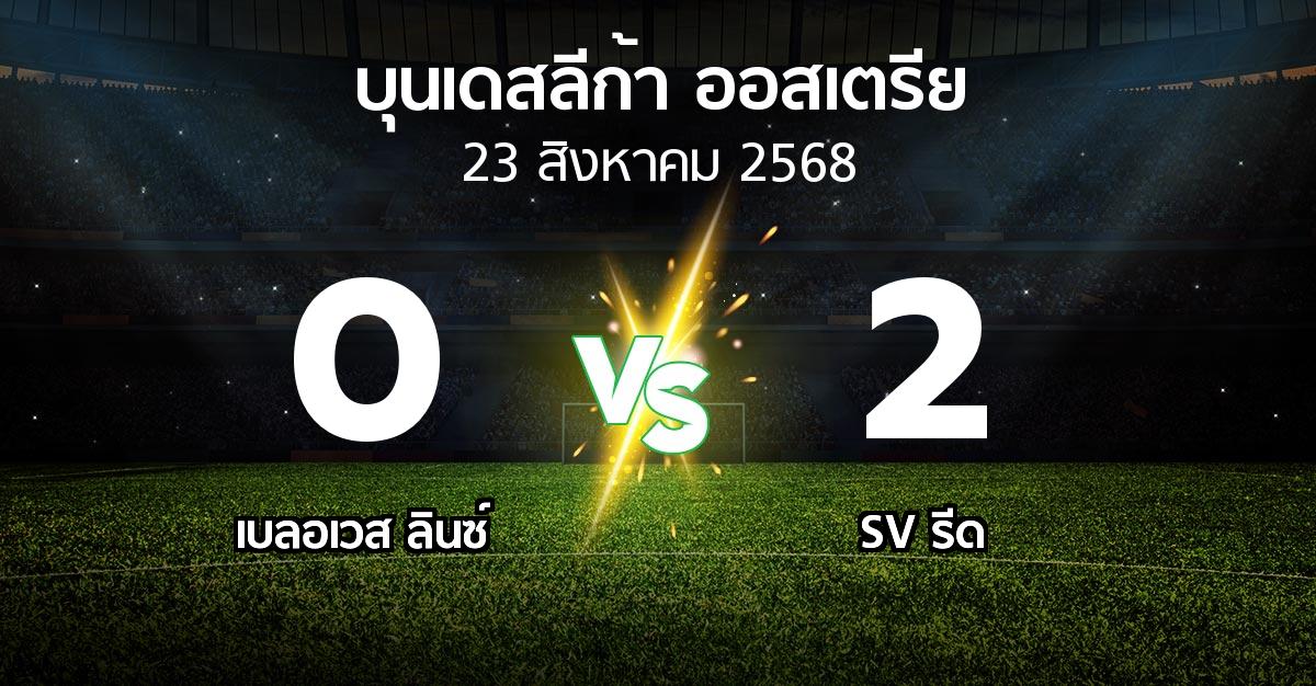 ผลบอล : เบลอเวส ลินซ์ vs SV รีด (บุนเดสลีก้า-ออสเตรีย 2025-2026)