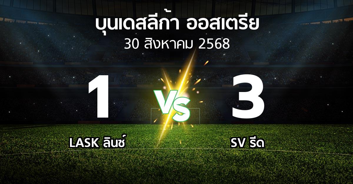 ผลบอล : LASK ลินซ์ vs SV รีด (บุนเดสลีก้า-ออสเตรีย 2025-2026)