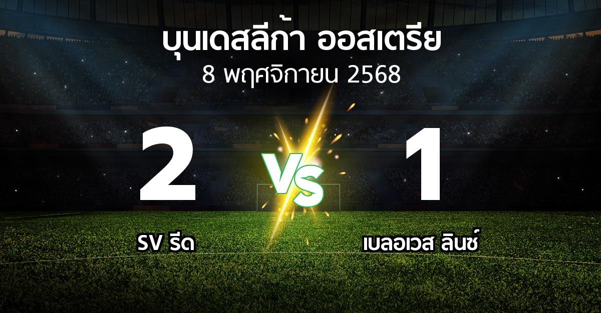 ผลบอล : SV รีด vs เบลอเวส ลินซ์ (บุนเดสลีก้า-ออสเตรีย 2025-2026)