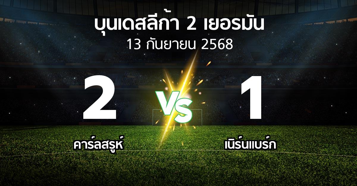 ผลบอล : คาร์ลสรูห์ vs เนิร์นแบร์ก (บุนเดสลีก้า-2-เยอรมัน 2025-2026)