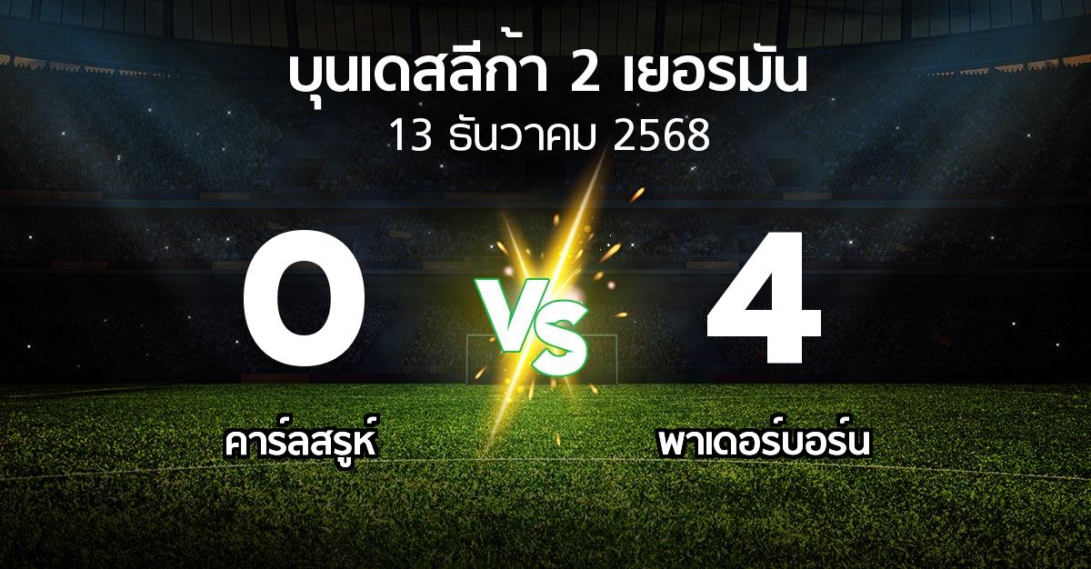 ผลบอล : คาร์ลสรูห์ vs พาเดอร์บอร์น (บุนเดสลีก้า-2-เยอรมัน 2025-2026)