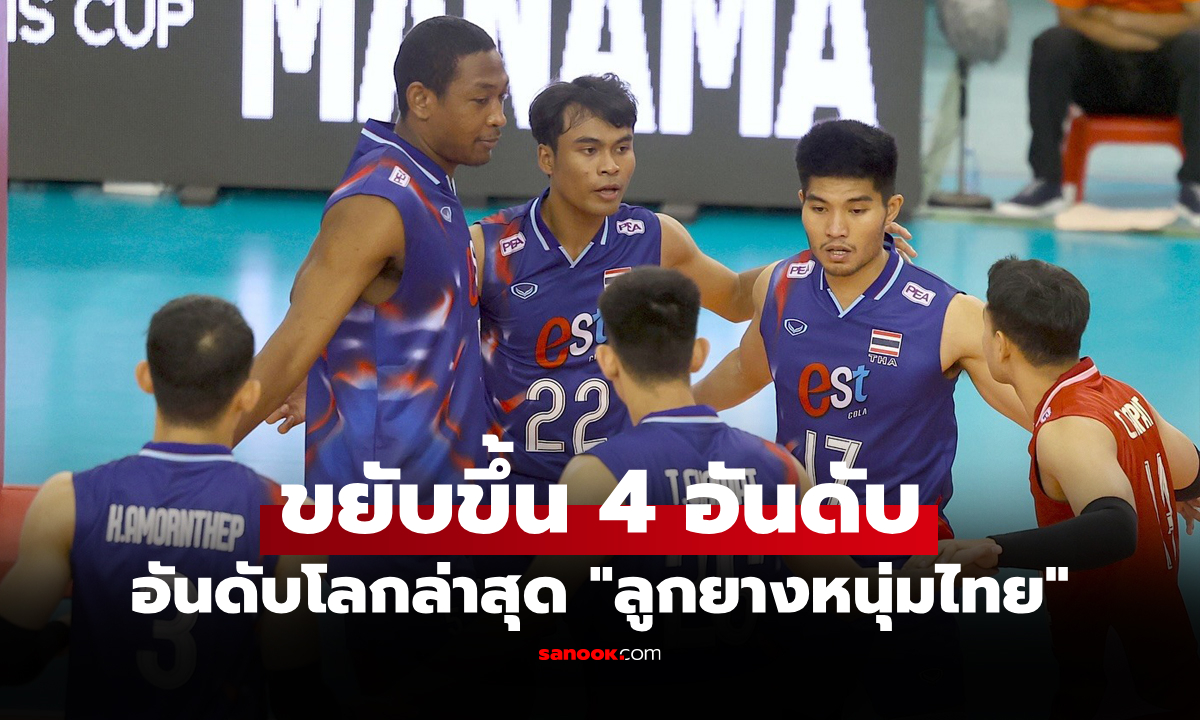 ตอนนี้อยู่ตรงไหน? "วอลเลย์บอลชายไทย" ขยับพุ่งหลัง FIVB ประกาศอันดับโลกใหม่