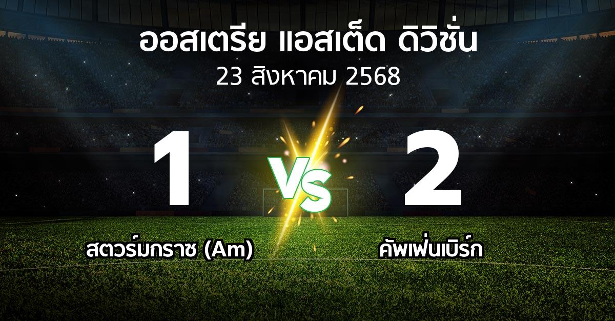 ผลบอล : สตวร์มกราซ (Am) vs คัพเฟ่นเบิร์ก (ออสเตรีย-แอสเต็ด-ดิวิชั่น 2025-2026)