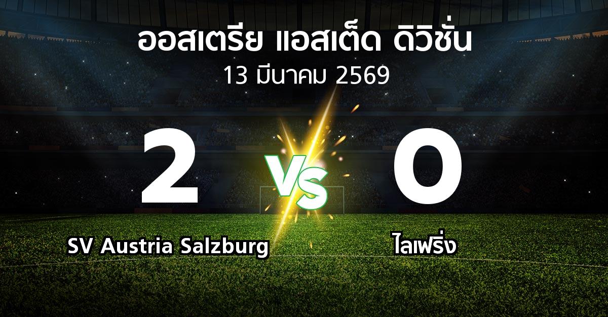 ผลบอล : SV Austria Salzburg vs ไลเฟริ่ง (ออสเตรีย-แอสเต็ด-ดิวิชั่น 2025-2026)