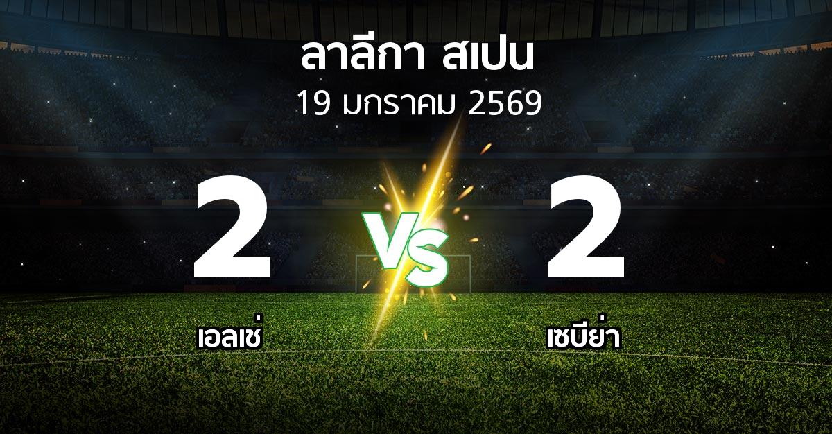 ผลบอล : เอลเช่ vs เซบีย่า (ลา ลีกา 2025-2026)