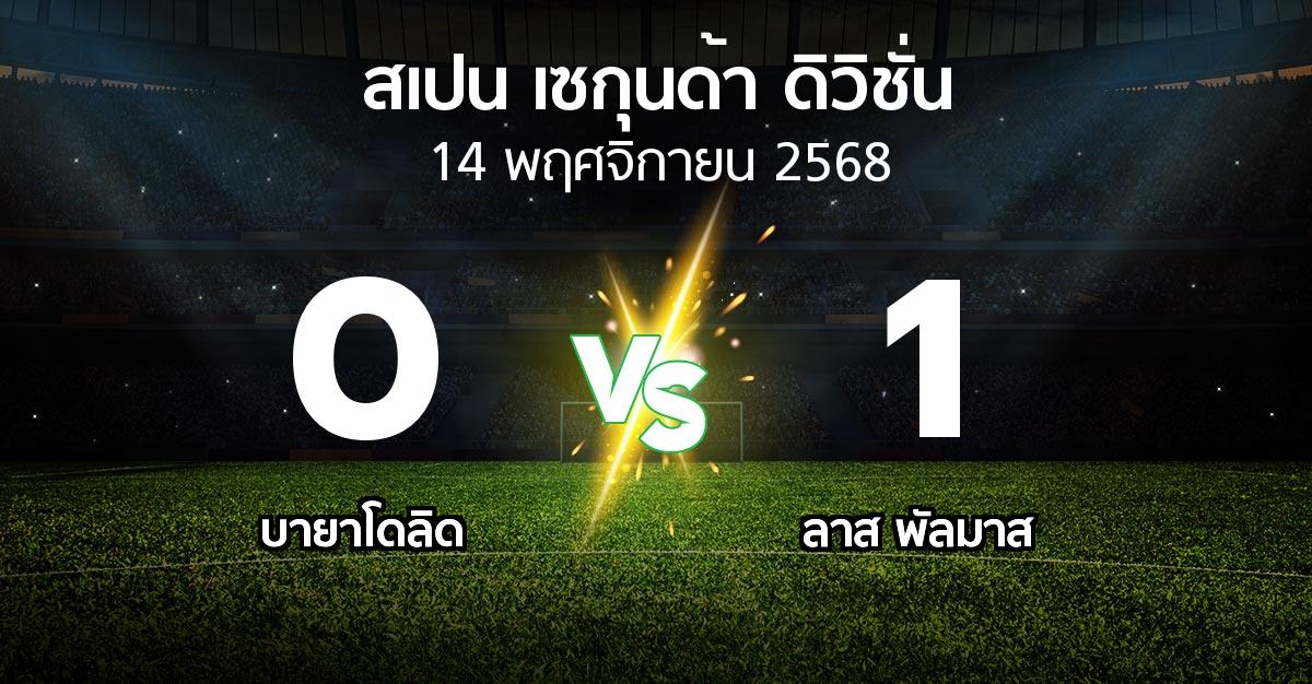 ผลบอล : เรอัล บายาโดลิด vs ลาส พัลมาส (สเปน-เซกุนด้า-ดิวิชั่น 2025-2026)