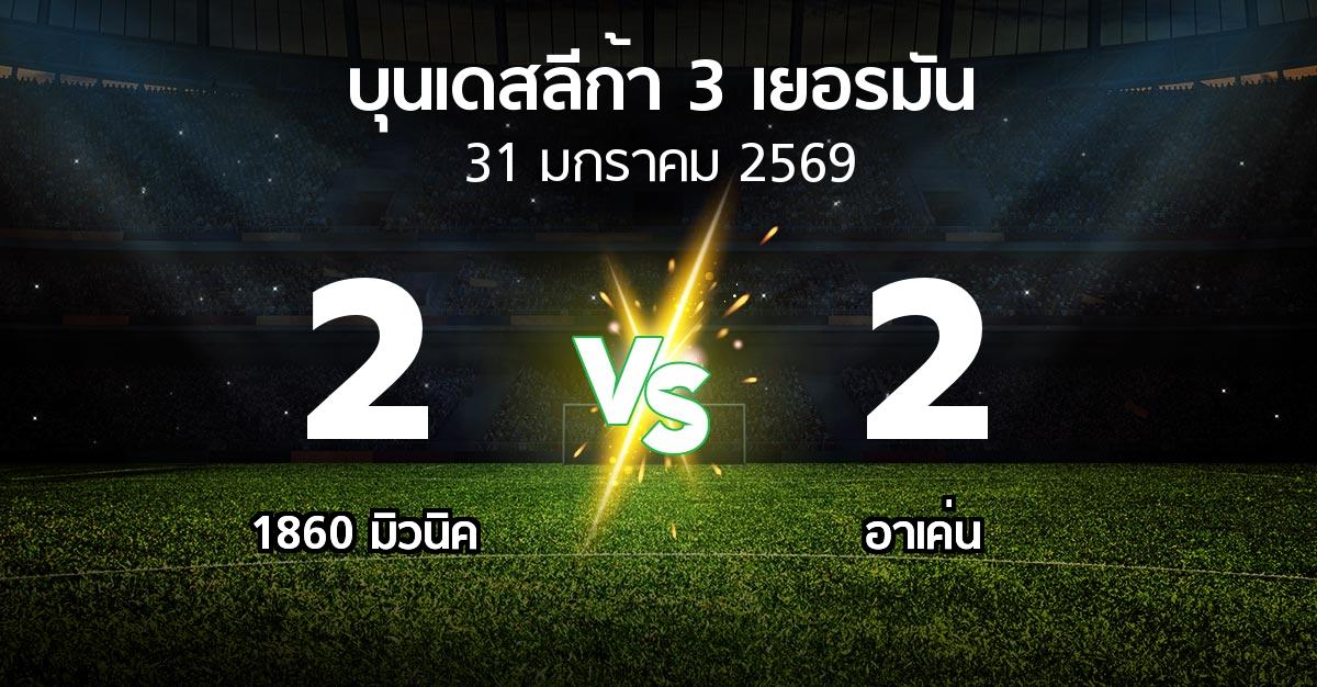 ผลบอล : 1860 มิวนิค vs อาเค่น (บุนเดสลีก้า-3-เยอรมัน 2025-2026)