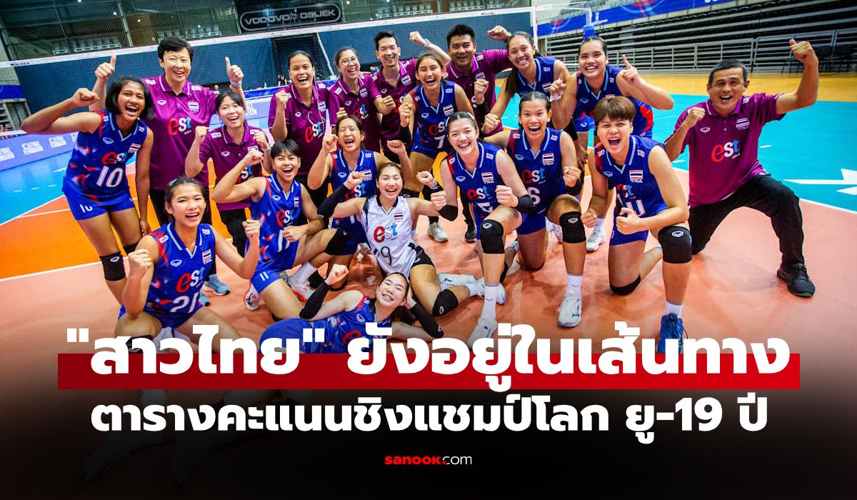 ตารางคะแนน วอลเลย์บอลชิงแชมป์โลก 2025 รุ่นอายุไม่เกิน 19 ปี วันที่ 4 ก.ค.68