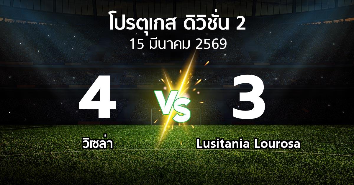 ผลบอล : วิเซล่า vs Lusitania Lourosa (โปรตุเกส-ดิวิชั่น-2 2025-2026)