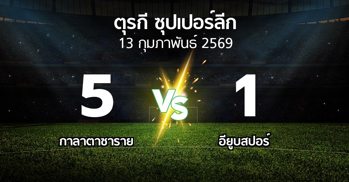 ผลบอล : กาลาตาซาราย vs อียูบสปอร์ (ตุรกี-ซุปเปอร์ลีก 2025-2026)