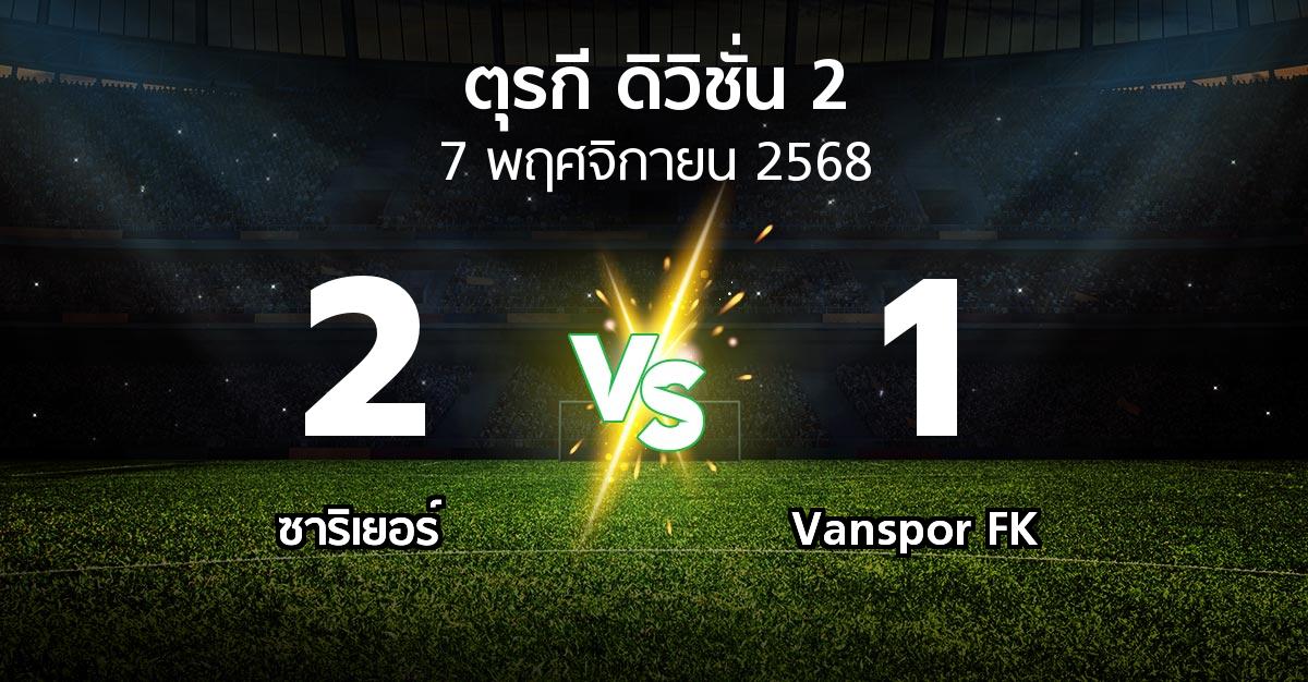 ผลบอล : Sariye vs Vanspor FK (ตุรกี-ดิวิชั่น-2 2025-2026)