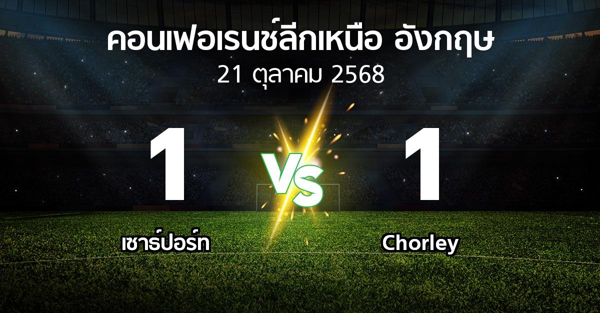 ผลบอล : เซาธ์ปอร์ท vs Chorley (คอนเฟอเรนช์ลีกเหนืออังกฤษ 2025-2026)