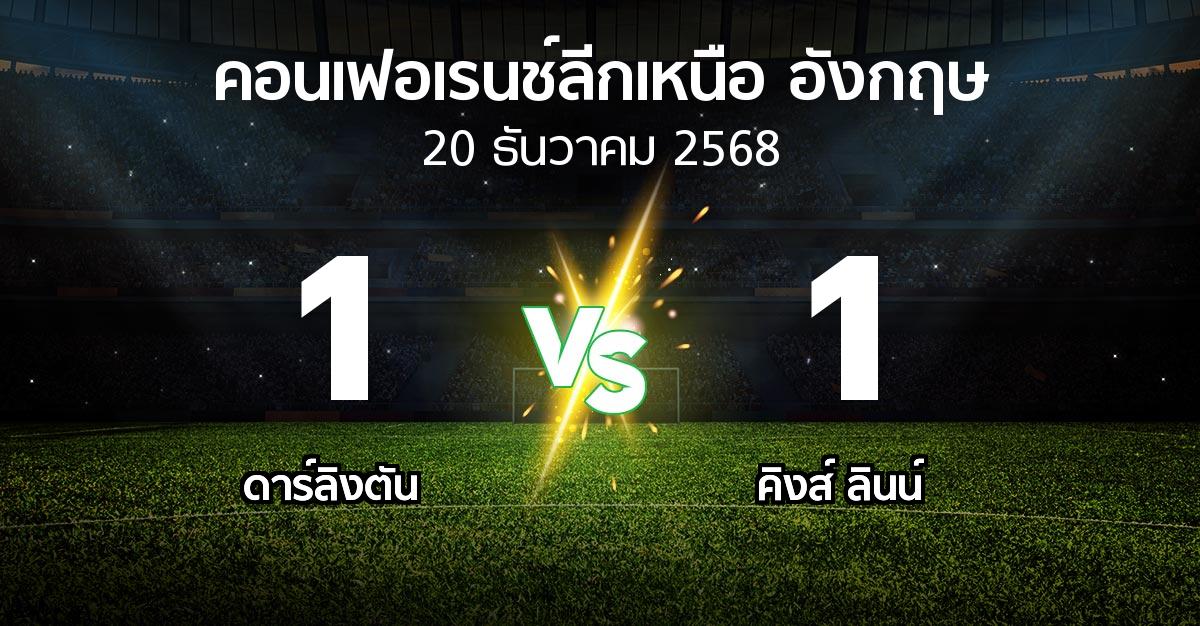 ผลบอล : ดาร์ลิงตัน vs คิงส์ ลินน์ (คอนเฟอเรนช์ลีกเหนืออังกฤษ 2025-2026)