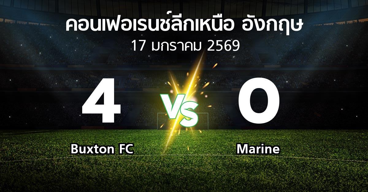 ผลบอล : Buxton FC vs Marine (คอนเฟอเรนช์ลีกเหนืออังกฤษ 2025-2026)