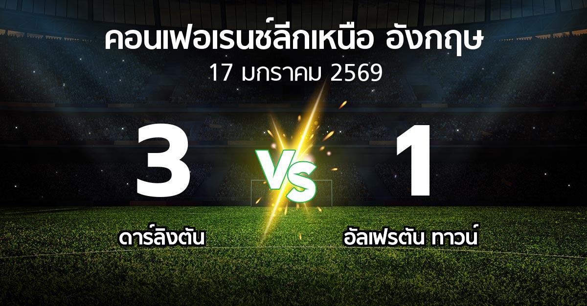 ผลบอล : ดาร์ลิงตัน vs อัลเฟรตัน ทาวน์ (คอนเฟอเรนช์ลีกเหนืออังกฤษ 2025-2026)