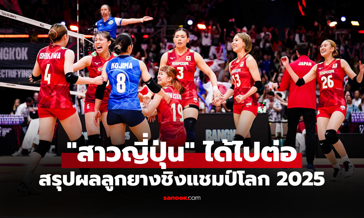 สรุปผลวอลเลย์บอลหญิง ชิงแชมป์โลก 2025 ประจำวันที่ 3 ก.ย. 68