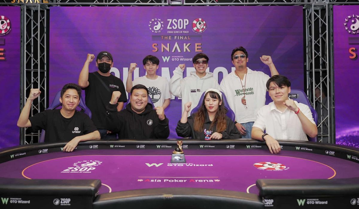 ทีมโป๊กเกอร์ไทย กวาด 12 แชมป์ ศึก ZSOP THE FINAL SNAKE ที่ไทเป