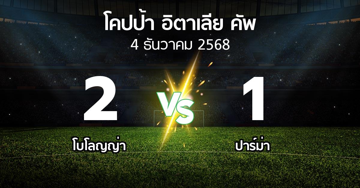 ผลบอล : โบโลญญ่า vs ปาร์ม่า (โคปป้าอิตาเลียคัพ 2025-2026)