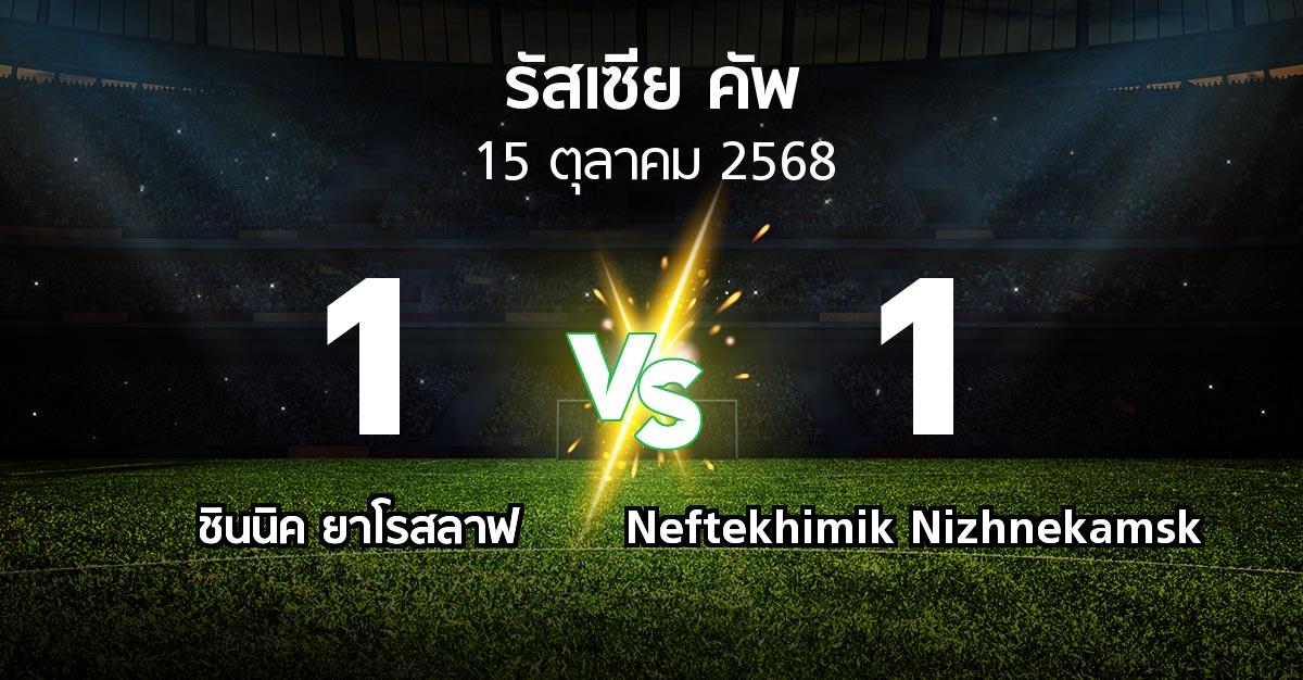 ผลบอล : ชินนิค ยาโรสลาฟ vs Neftekhimik Nizhnekamsk (รัสเซีย-คัพ 2025-2026)